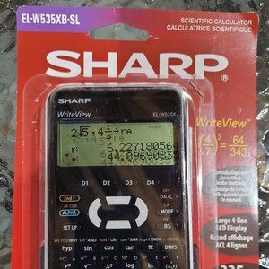 Sharp EL-W535XBSL Scientific Calculator with WriteView